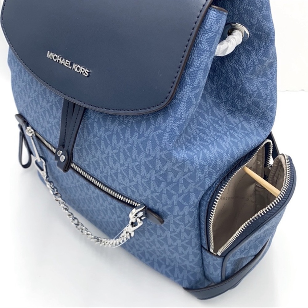 MICHAEL KORS LG CHAIN BACKPACK & SM TZ COINPOUCH - Picture 14 of 16